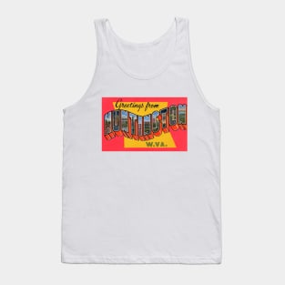 Greetings from Huntington, West Virginia - Vintage Large Letter Postcard Tank Top